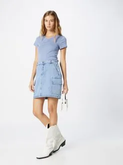 ONLY T-shirts Shirt KIRA Dames Duifblauw -ONLY Elegant winkel a83cd69d3f19f963af2b9966a7cf2013