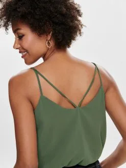 ONLY Spaghetti Tops Top Moon Dames Grijs -ONLY Elegant winkel a88df5d7b8b0c0b28a1837f1fa04e279