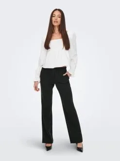 ONLY Pantalons Flared Broek KOBE Dames Zwart -ONLY Elegant winkel a89bf5eaac3b313affb6898c98d3ee3a