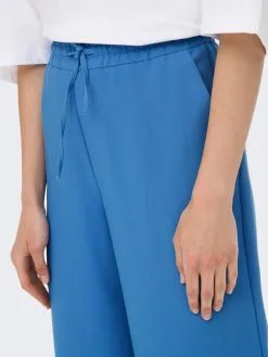 ONLY Pantalons Wide Leg Broek MILIAN Dames Hemelsblauw -ONLY Elegant winkel a908a31afb1e6a68a7146fee914139b4