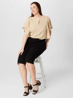 ONLY CARMAKOMA Shorts Regular Broek AUGUSTA Dames Zwart -ONLY Elegant winkel a9221901b3c7fe48764413c45f2b4bd7