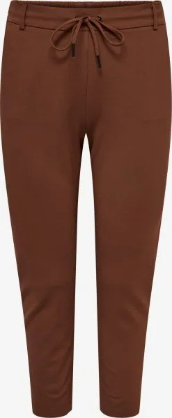 ONLY CARMAKOMA Pantalons Regular Broek Goldtrash Dames Roestrood