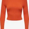ONLY Fijngebreide Truien Trui Meddi Dames Donkeroranje