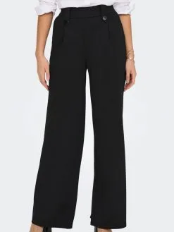 ONLY Bandplooibroeken Loosefit Bandplooibroek Dames Zwart -ONLY Elegant winkel a9b5924bf08b8a041cafdab63d30e20d