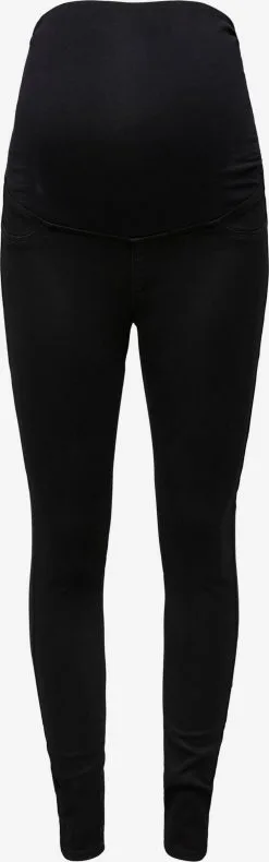 ONLY MATERNITY Jeans Regular Jeggings Rain Dames Zwart
