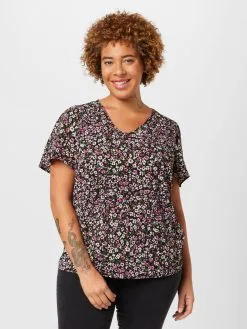 ONLY CARMAKOMA T-shirts Shirt LUX CELI Dames Zwart -ONLY Elegant winkel aa205feaf2d7e336ad785eee36676a3e