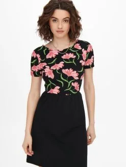 ONLY Mini Jurken Jurk AMBER Dames Zwart -ONLY Elegant winkel aa81a8f59ce8f3391177f567fa662fce