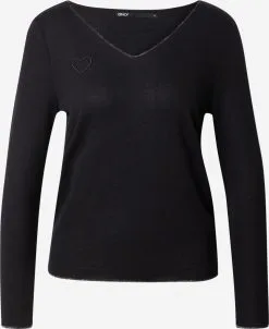 ONLY Fijngebreide Truien Trui HANNA Dames Zwart
