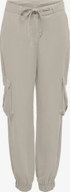 ONLY Cargobroeken Tapered Cargobroek Kenya Dames Zilvergrijs