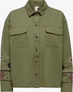 ONLY Longsleeves Shirt Dames Groen