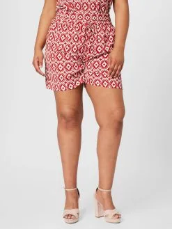 ONLY CARMAKOMA Shorts Regular Broek LUXODA Dames Rood -ONLY Elegant winkel aba75fd52ea4c1195885a0d29bf0592e