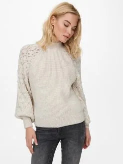 ONLY Fijngebreide Truien Trui Freeze Dames Wit -ONLY Elegant winkel ac5e1cb95ad49285cdff1ca2f17bb364