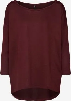 ONLY Shirts Met 3/4 Mouw Shirt Elcos Dames Wijnrood