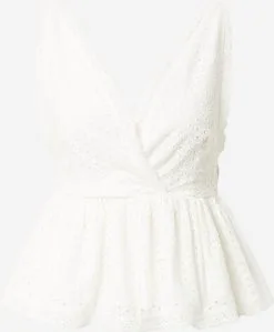 ONLY Kanten Tops Top Dames Wit