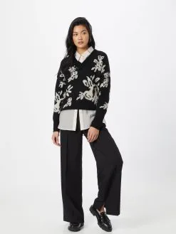 ONLY Fijngebreide Truien Trui MARSHA Dames Zwart -ONLY Elegant winkel ac74ccb92f6bc303bb966471341217f0