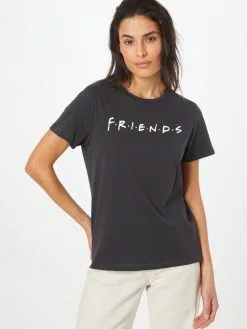 ONLY T-shirts Shirt FRIENDS Dames Grijs -ONLY Elegant winkel acf93b635b2f8603c219a99b82621323