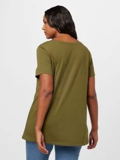 ONLY CARMAKOMA T-shirts Shirt BONNIE Dames Donkergroen -ONLY Elegant winkel ad38ad6c56c531e490878a23de626112