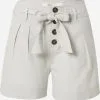 ONLY Shorts Loosefit Bandplooibroek Viva Dames Grijs
