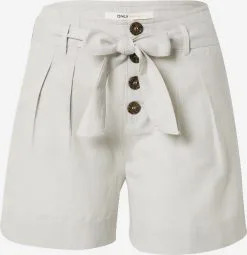 ONLY Shorts Loosefit Bandplooibroek Viva Dames Grijs