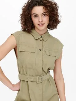 ONLY Blousejurken Blousejurk ARIS Dames Sand -ONLY Elegant winkel adb1d5a5a6bef6f7463f033e0ed2eb51