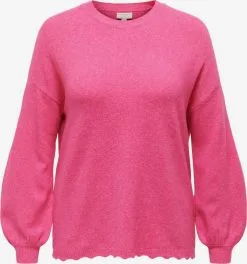 ONLY CARMAKOMA Fijngebreide Truien Trui Dames Fuchsia