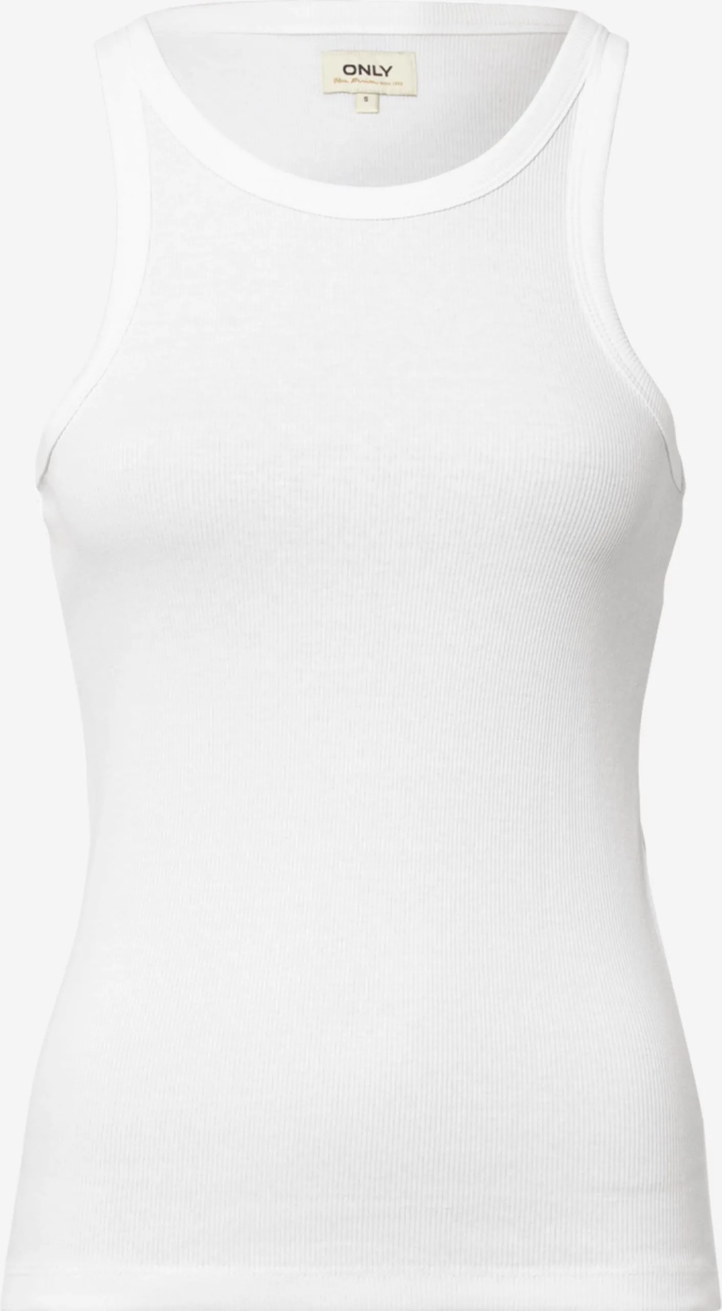 ONLY Tanktops Top LINDSAY Dames Karamel / Wit 2 ONLY Tanktops Top LINDSAY Dames Karamel / Wit - Afbeelding 2