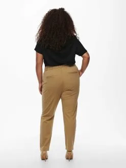 ONLY CARMAKOMA Pantalons Regular Broek Dames Cognac -ONLY Elegant winkel aee82aa347219bb649a7745758665b1e