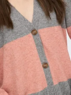 ONLY Vesten Gebreid Vest Lesly Dames Grijs Gemêleerd -ONLY Elegant winkel afac522688c13899611b832f45269aa6