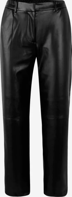 ONLY Leren Broeken Regular Broek IDINA Dames Zwart
