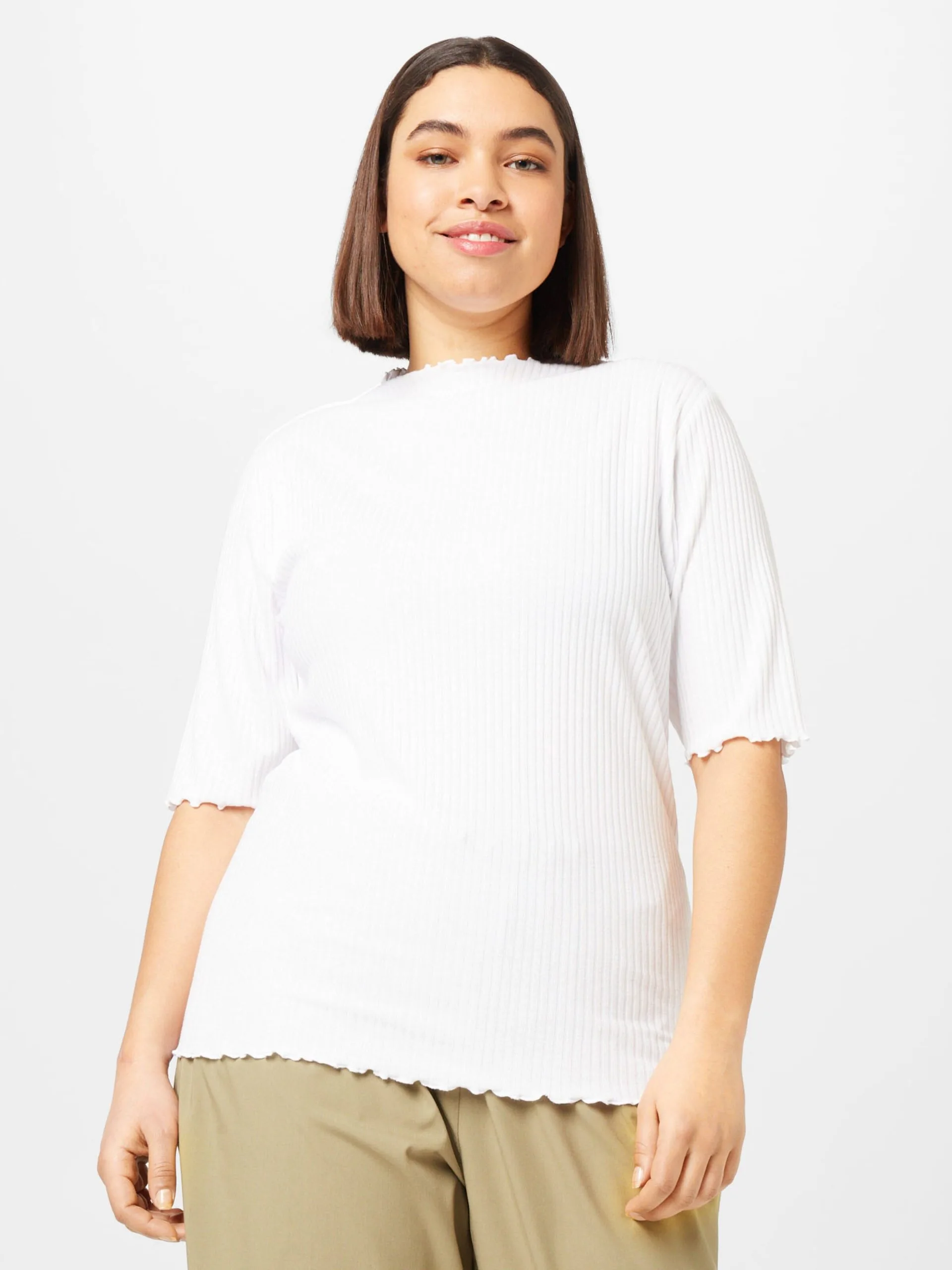 ONLY CARMAKOMA T-shirts Shirt Dames Wit 2 ONLY CARMAKOMA T-shirts Shirt Dames Wit - Afbeelding 2