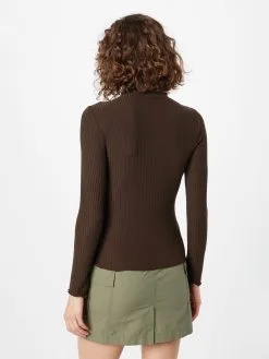 ONLY Longsleeves Shirt EMMA Dames Donkerbruin -ONLY Elegant winkel b0022837b63190182e2894e65e2b84d5