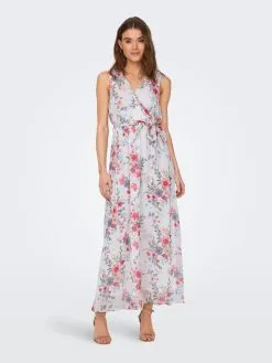 ONLY Maxi Jurken Zomerjurk Asta Sofia Dames Wit -ONLY Elegant winkel b032e2c2535540e1a011cfa3870ede79