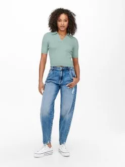 ONLY Fijngebreide Truien Trui Dames Mintgroen -ONLY Elegant winkel b053b4653e9660292ba4cbc4f14e5629