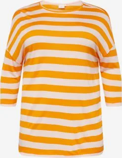 ONLY CARMAKOMA Shirts Met 3/4 Mouw Shirt LICAP Dames Oranje