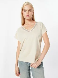 ONLY T-shirts Shirt LULU Dames Beige -ONLY Elegant winkel b0a59d4145433610a7465644954f6a51