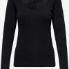 ONLY Longsleeves Shirt KIRA Dames Zwart