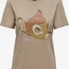 ONLY T-shirts Shirt BAMBI Dames Donkerbeige