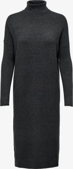 ONLY Gebreide Jurken Gebreide Jurk Dames Grijs / Antraciet
