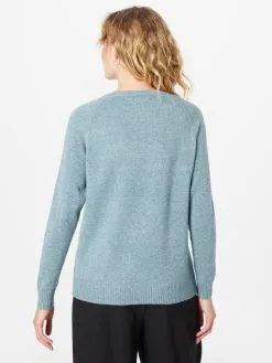 ONLY Fijngebreide Truien Trui Lesly Kings Dames Blauw Gemêleerd -ONLY Elegant winkel b3369e910f5ccc560bd37d281eaf7e60