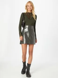 ONLY Longsleeves Shirt Tilde Dames Donkergroen -ONLY Elegant winkel b33798d9451e7f10245abda0c235d65e