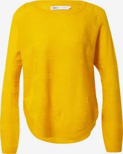 ONLY Basic Truien Trui CAVIAR Dames Lichtoranje