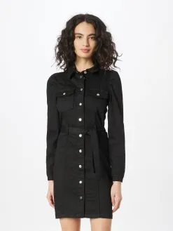 ONLY Blousejurken Blousejurk MONICA Dames Zwart -ONLY Elegant winkel b40a08617a0aa3fbc0675adef5bedf87