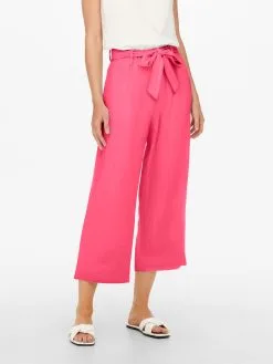 ONLY Pantalons Wide Leg Broek Caro Dames Roze -ONLY Elegant winkel b436099da532f031cd29b616ad32c287