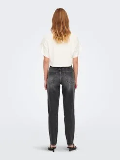 ONLY Mom Jeans Tapered Jeans Veneda Dames Grijs -ONLY Elegant winkel b48c68af25a81cfde80c7104eb90b3af