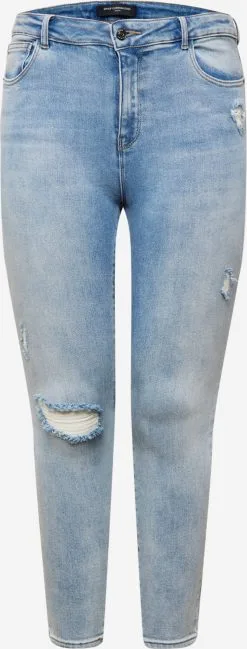 ONLY CARMAKOMA Jeans Skinny Jeans Kila Dames Lichtblauw