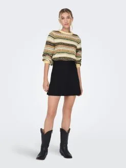 ONLY Fijngebreide Truien Trui Mabel Dames Sand -ONLY Elegant winkel b4be6433a9f2ea87b718b068639135c6