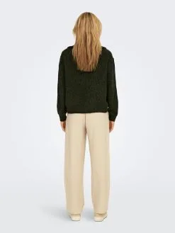 ONLY Coltruien Trui BAKER Dames Donkergroen -ONLY Elegant winkel b4ef636a95190728582fb986fd844af0