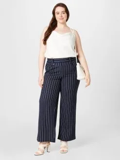 ONLY CARMAKOMA Bandplooibroeken Regular Bandplooibroek SANIA Dames Marine -ONLY Elegant winkel b59967dd0d5ac3d23ca55e43c6258e7b