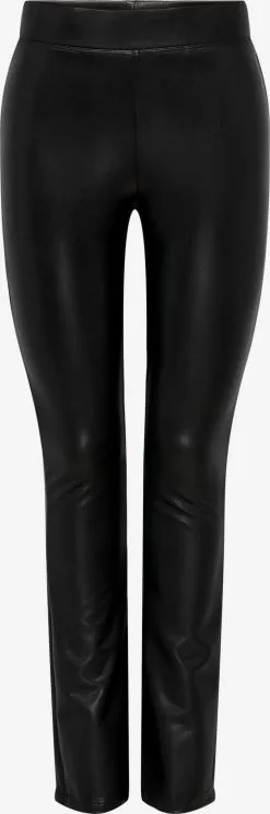 ONLY Leren Broeken Flared Leggings STAR Dames Zwart
