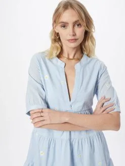 ONLY Blousejurken Blousejurk Dames Blauw -ONLY Elegant winkel b611c2e3f0102504249c7c9fb6d59e89